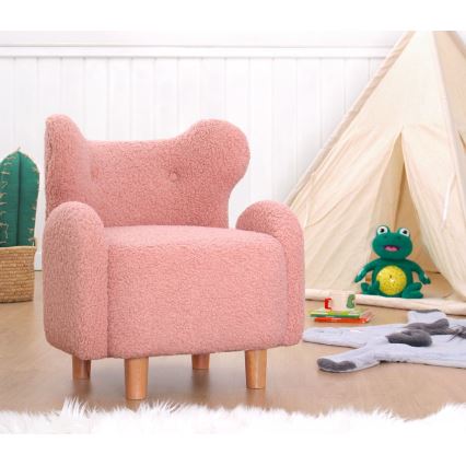 Poltroncina per bambini TOBI rosa