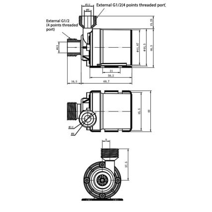 Pompa 24V 800 l/h