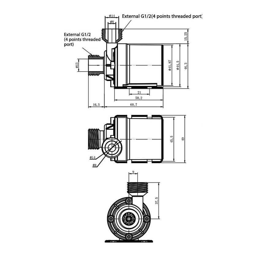 Pompa 24V 800 l/h