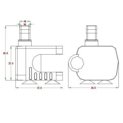 Pompa 5-12 V, 200 l/h