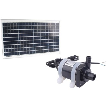 Pompa solare con pannello fotovoltaico — portata 900 l/h, potenza 30 W