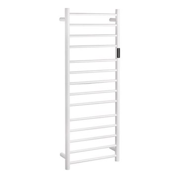 Porta asciugamani 45×132 cm in acciaio inox/bianco