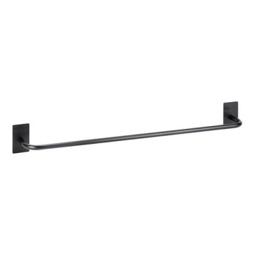 Porta asciugamani 64,5x7,2 cm acciaio inox/nero