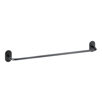 Porta asciugamani 64,5x7,2 cm acciaio inox/nero