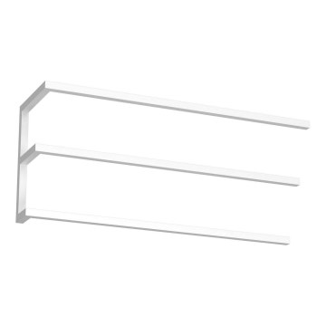 Porta asciugamani da parete 25x60 cm bianco