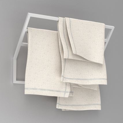 Porta asciugamani da parete  37x60 cm bianco