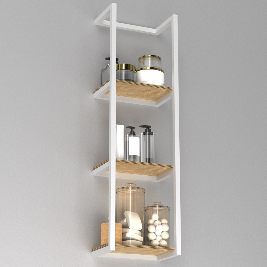 Porta asciugamani da parete 78x23 cm bianco