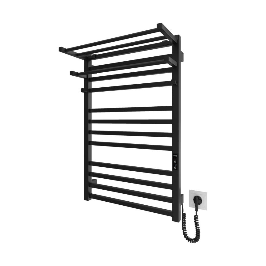 Porta asciugamani per termosifone da bagno HF SHEFFIELD 52x20,4 cm, nero