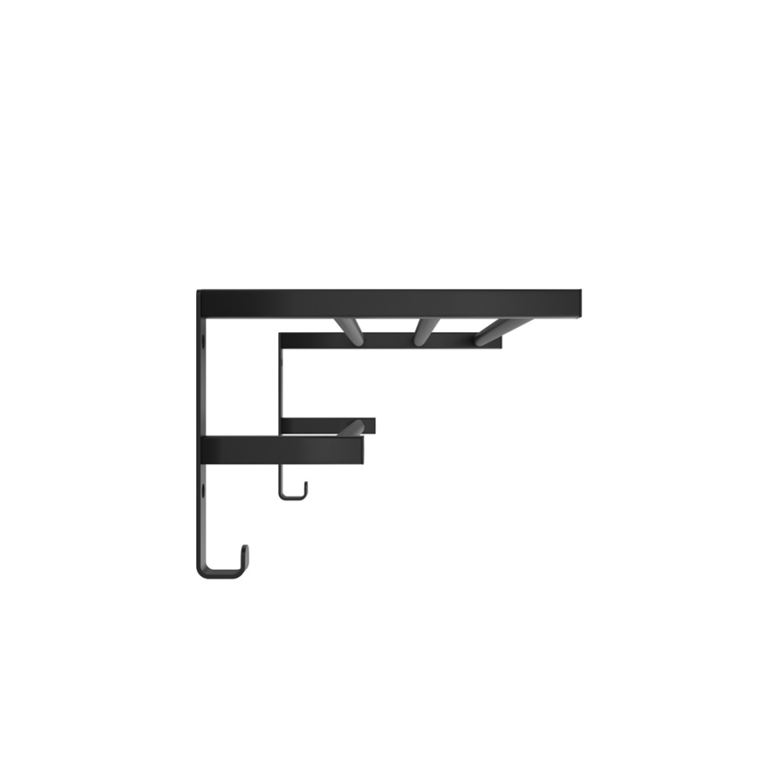 Porta asciugamani per termosifone da bagno HF SHEFFIELD 52x25,6 cm nero