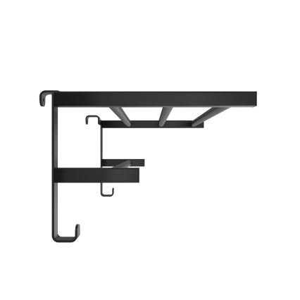 Porta asciugamani per termosifone da bagno HF SHEFFIELD 52x28,4 cm nero