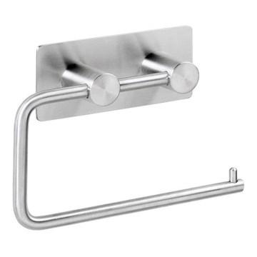 Porta carta 14,5x10 cm, acciaio inox/argento