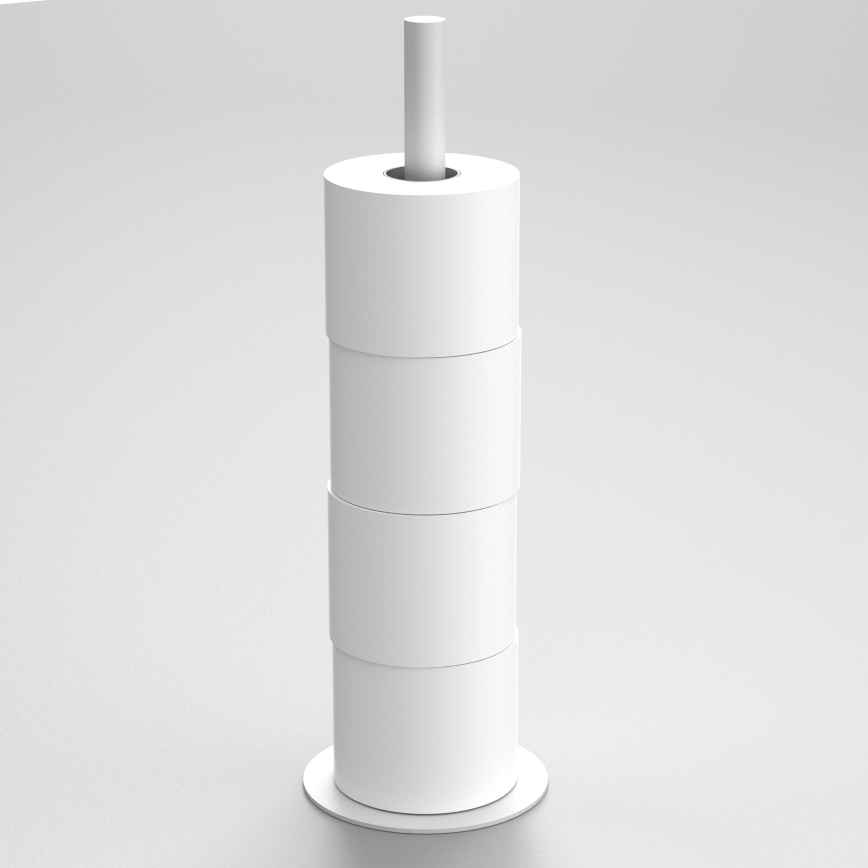 Porta carta igienica 51 cm bianco