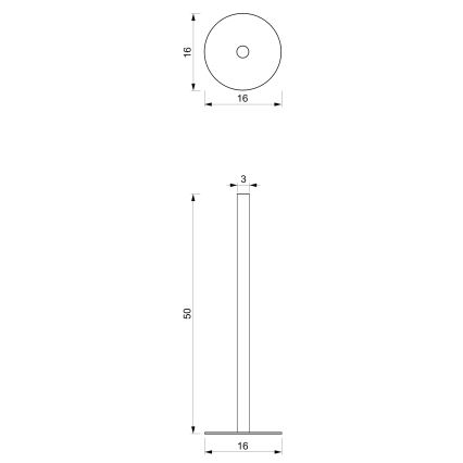 Porta carta igienica 51 cm bianco