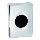 Porta sacchetti 10x13,5 cm, argento