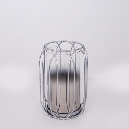 Portacandela 19,5x13,5 cm argento