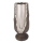 Portacandela 25 x 11 cm, argento/marrone