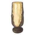 Portacandela 25x11 cm oro/marrone