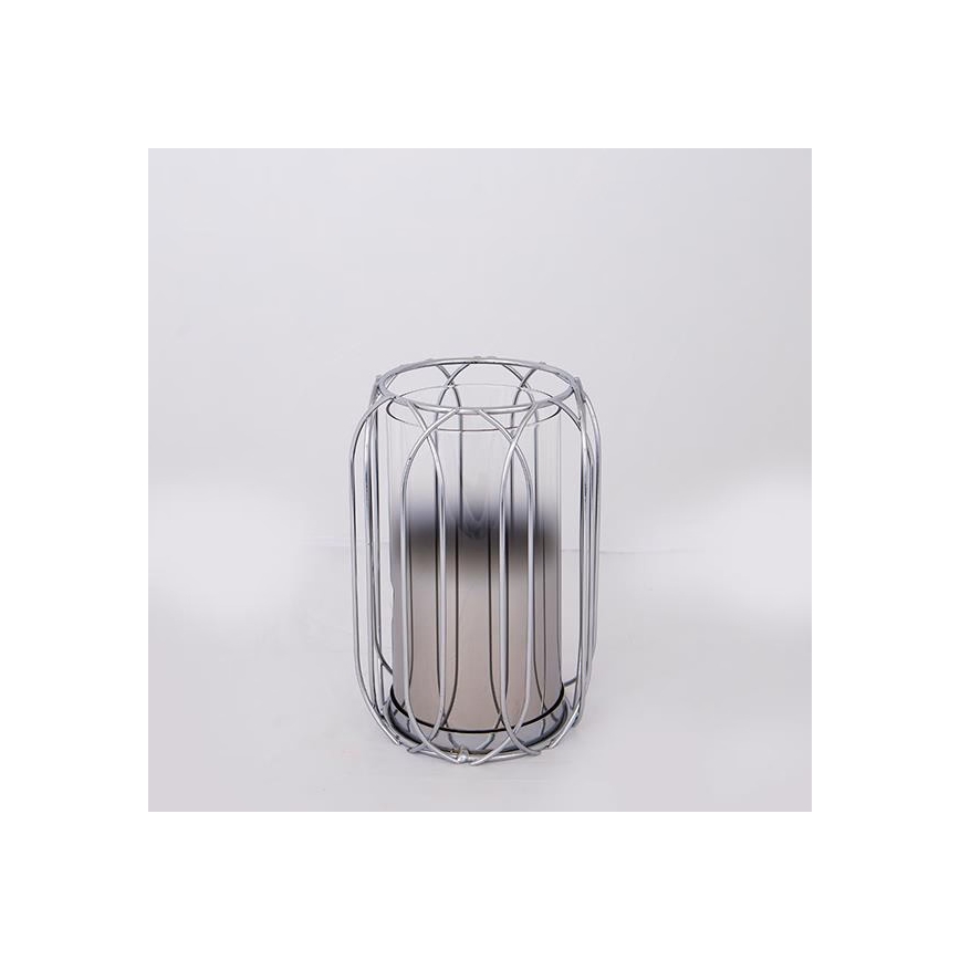 Portacandela 26x19 cm, argento