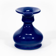 Portacandele in ceramica 8,5 cm blu scuro