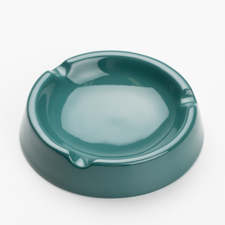 Portacenere in ceramica 13 cm turchese