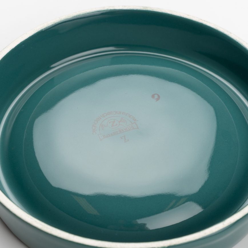 Portacenere in ceramica 13 cm turchese