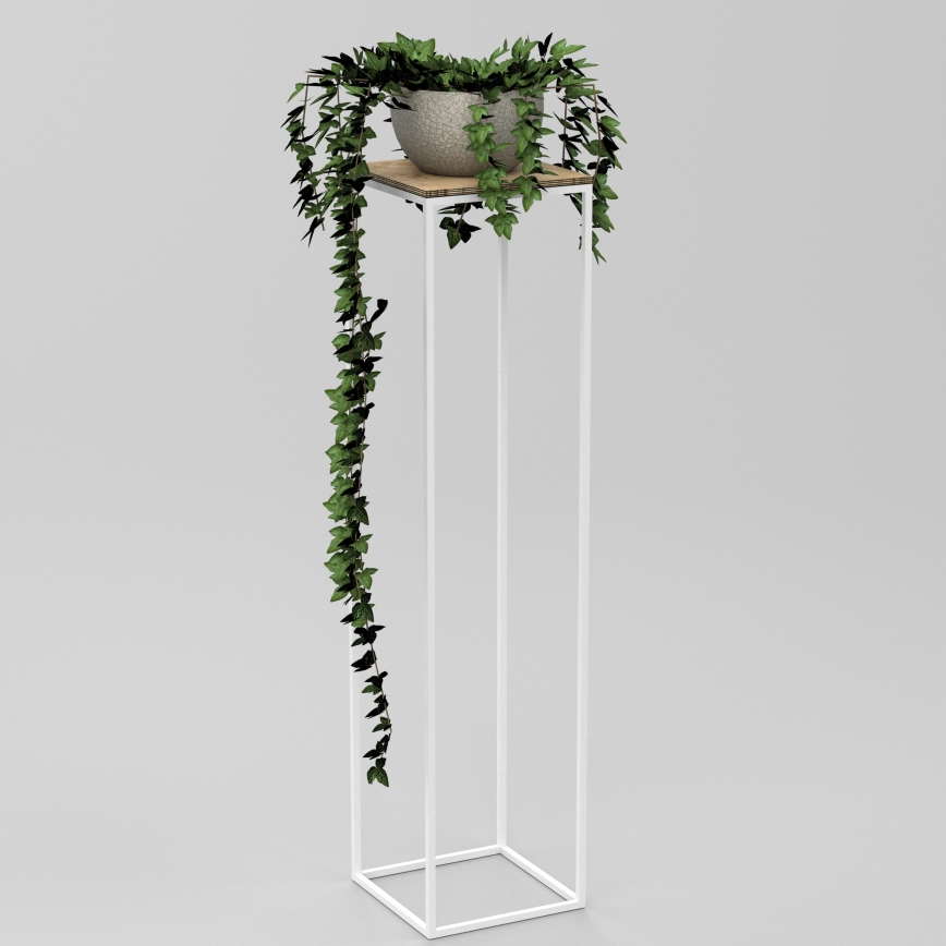 Portafiori 100x24 cm bianco