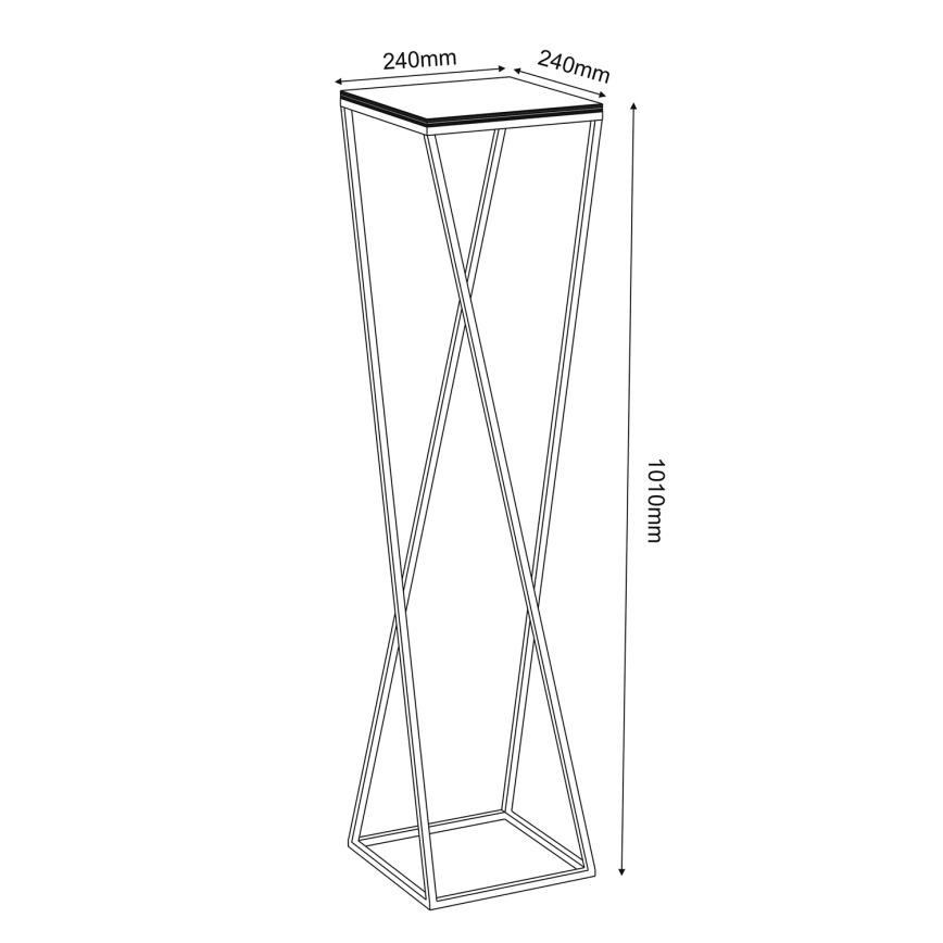 Portafiori 100x24 cm bianco