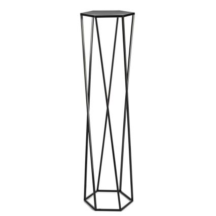 Portafiori 100x24 cm nero