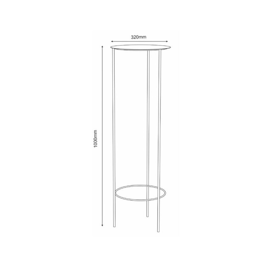 Portafiori 100x32 cm nero