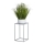 Portafiori 40x24 cm grigio