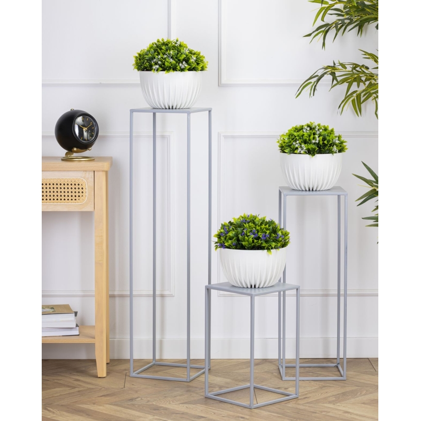 Portafiori 40x24 cm grigio
