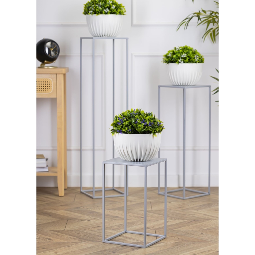 Portafiori 40x24 cm grigio