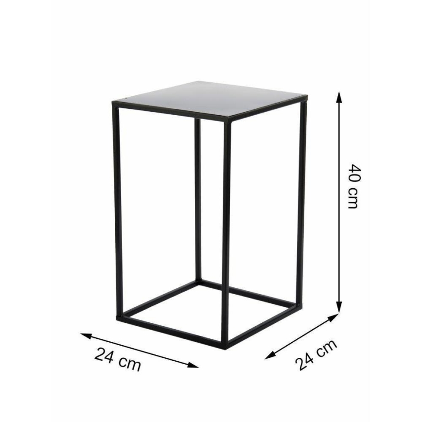Portafiori 40x24 cm nero