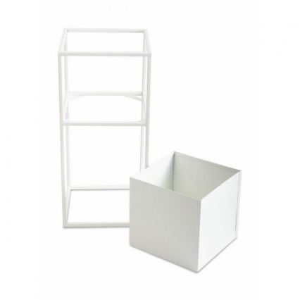 Portafiori 50x24 cm bianco