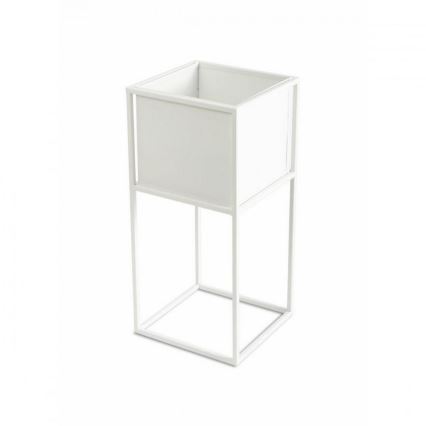 Portafiori 50x24 cm bianco