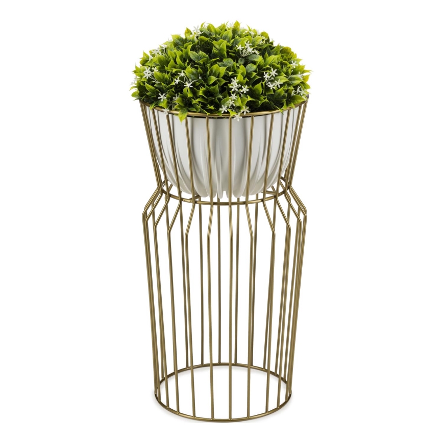 Portafiori 50x26 cm oro