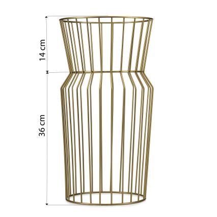Portafiori 50x26 cm oro