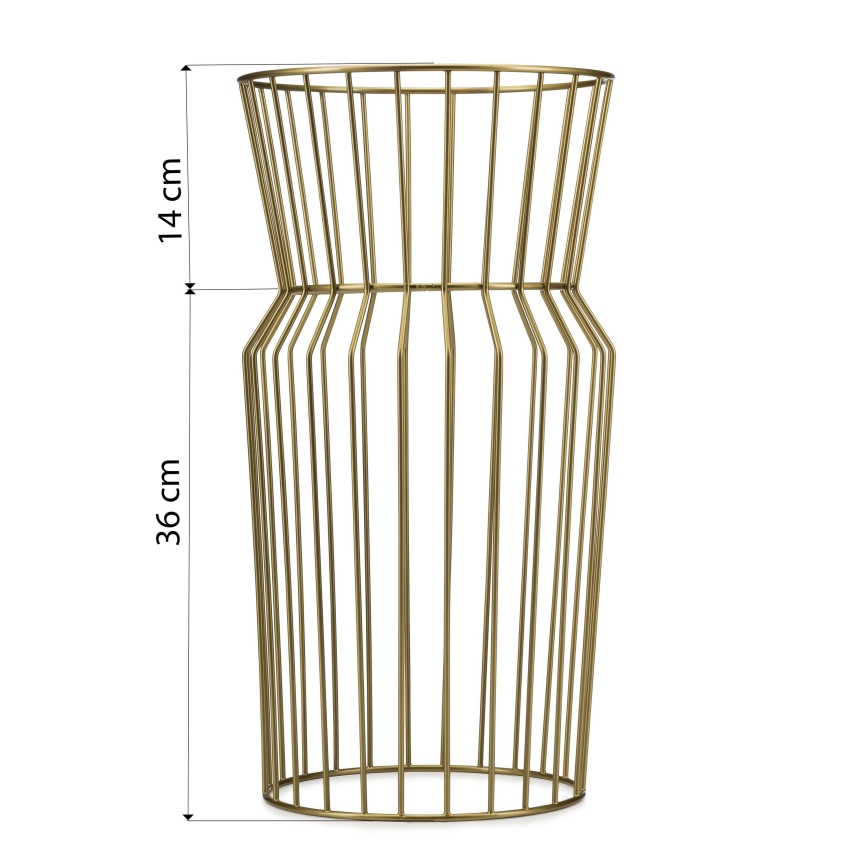Portafiori 50x26 cm oro