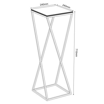 Portafiori  70x24 cm bianco