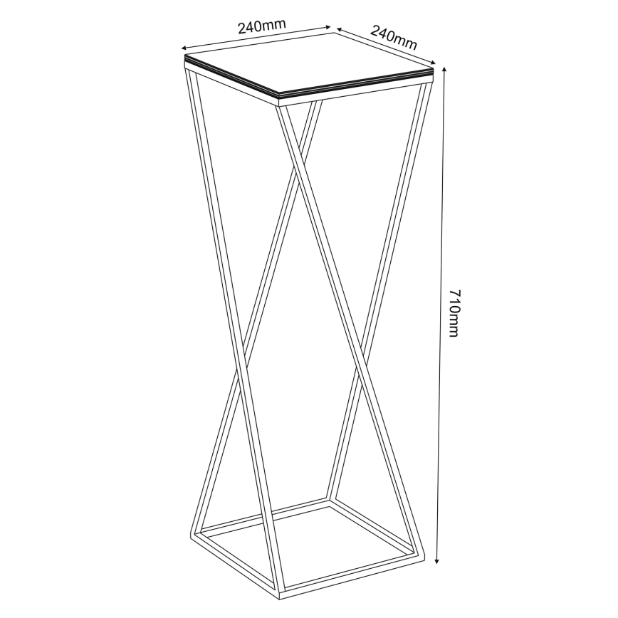 Portafiori  70x24 cm bianco