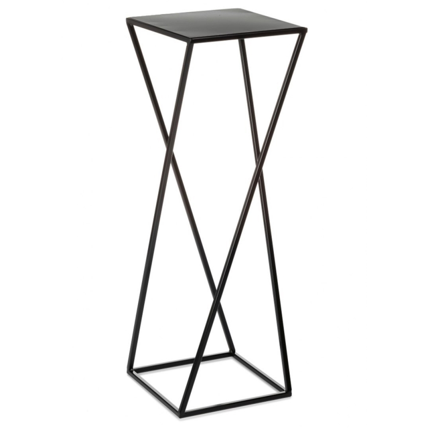 Portafiori 70x24 cm nero