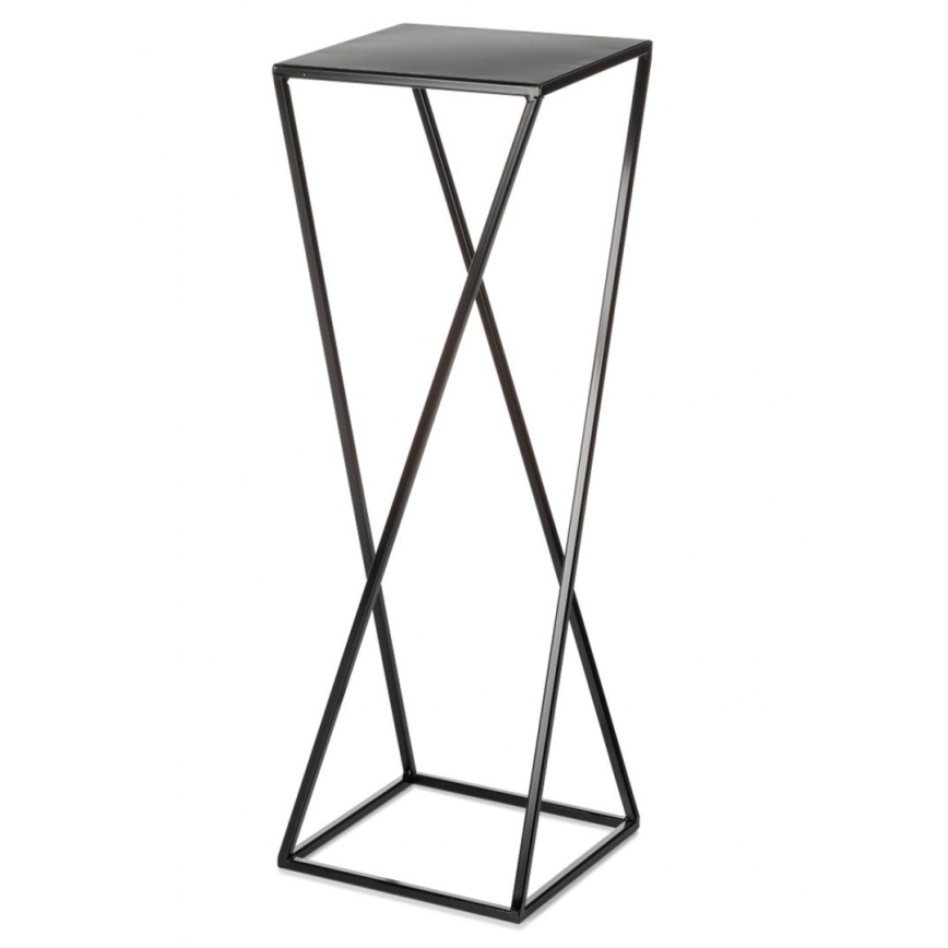 Portafiori 70x24 cm nero