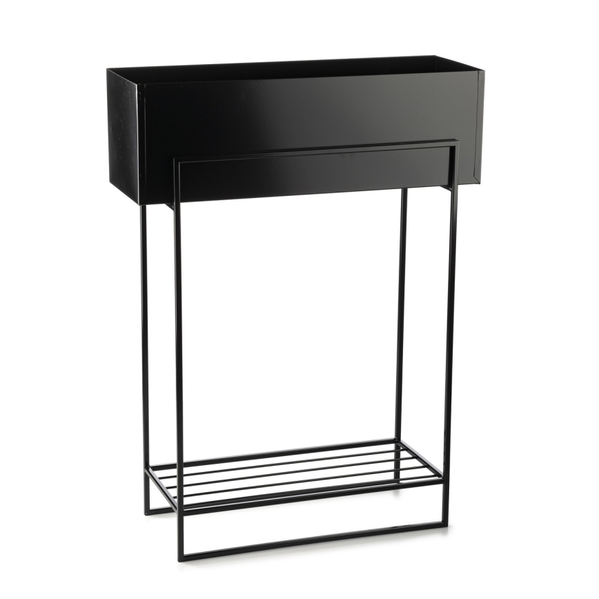 Portafiori 82x60 cm nero