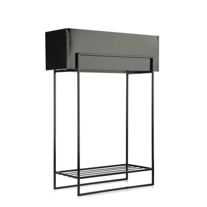 Portafiori 82x60 cm nero