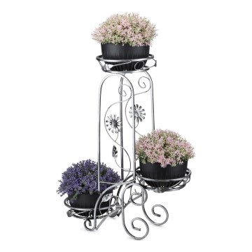 Portafiori 88x65 cm argento