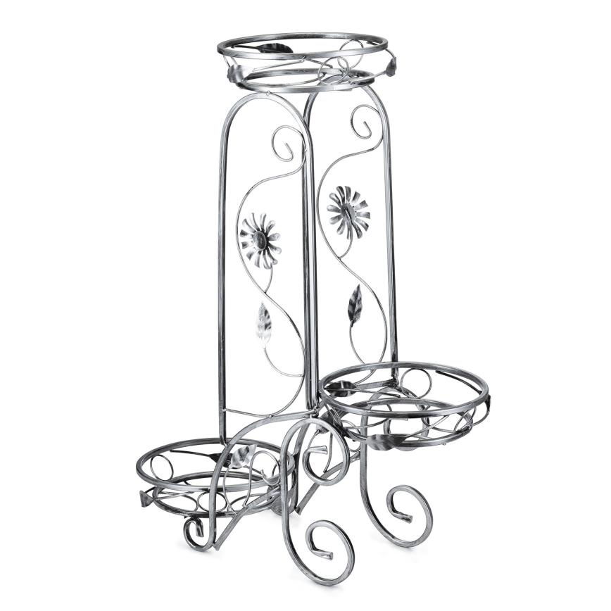 Portafiori 88x65 cm argento