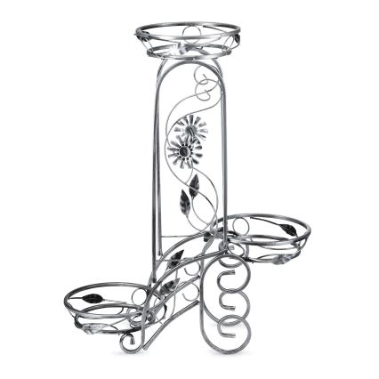 Portafiori 88x65 cm argento