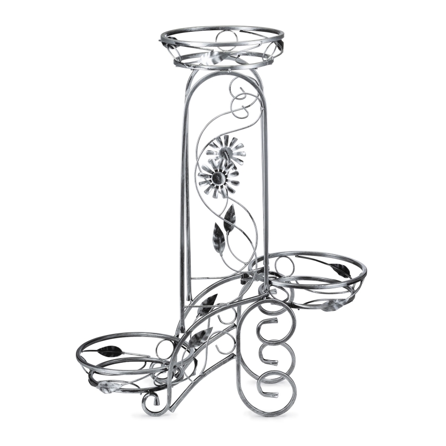 Portafiori 88x65 cm argento