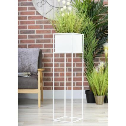 Portafiori 90x24 cm bianco