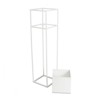 Portafiori 90x24 cm bianco